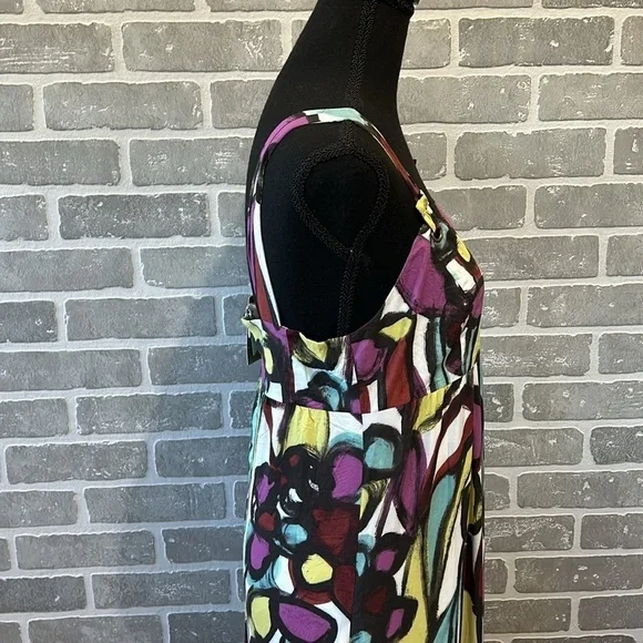 NWT Anthropologie Tabitha Women Size 6 Empire Waist Abstract Floral Dress